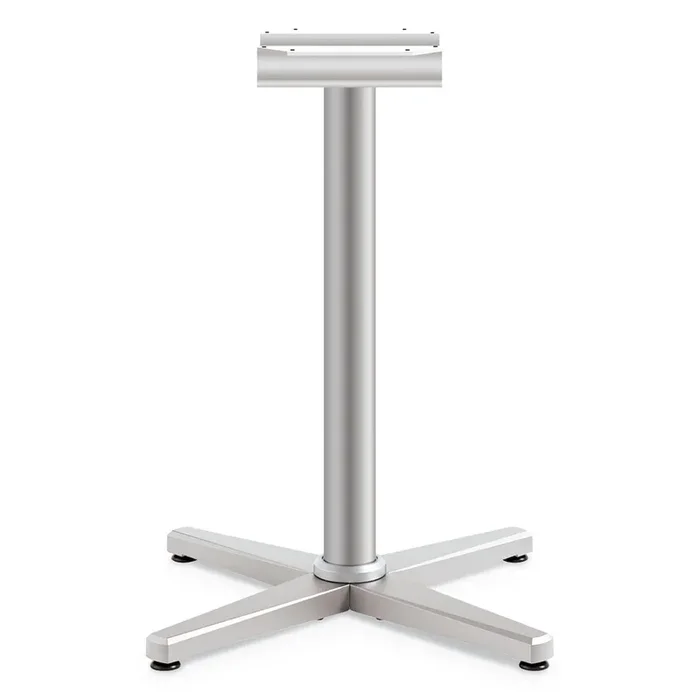 HON® Arrange X-Leg Base for 30″ to 36″ Tops, 25.59w x 27.88h, Silver