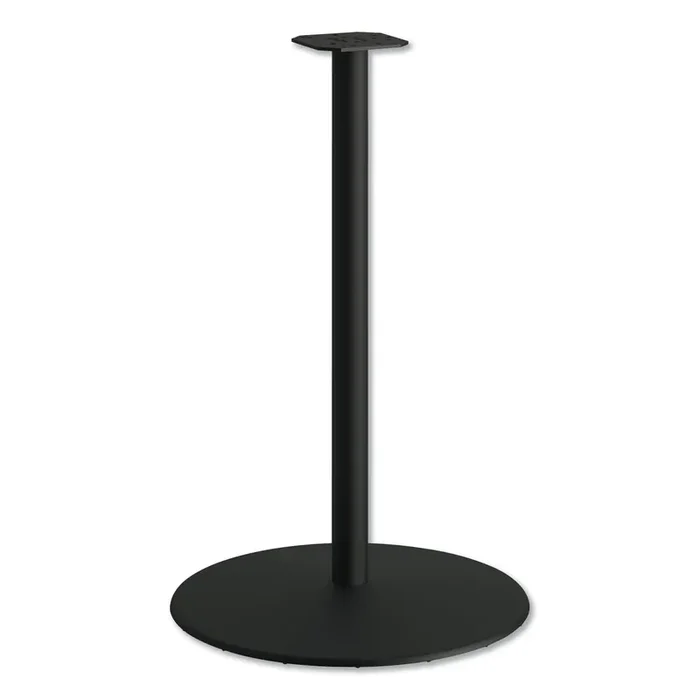 HON® Between Round Disc Base for 42″ Table Tops, 40.79″ High, Black Mica