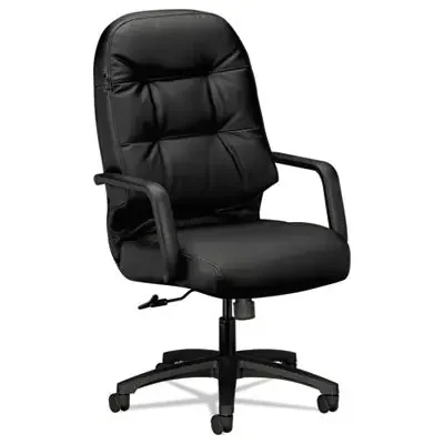 HON® Pillow-Soft 2090 Series Executive High-Back Swivel/tilt Chair, Supports Up To 300 Lb, 16.75″ To 21.25″ Seat Height, Black