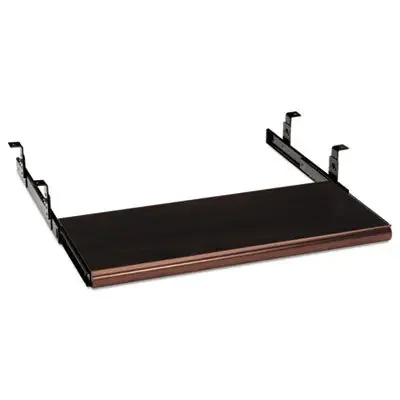 HON® Slide-Away Keyboard Platform, Laminate, 21.5w X 10d, Mahogany
