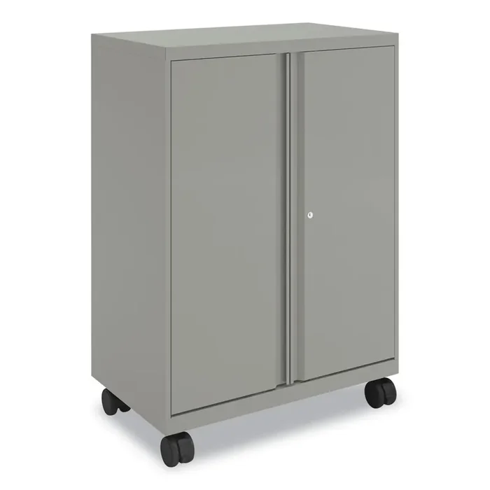HON® Smartlink Mobile Cabinet, 10 Compartments, 30w x 18d x 42.32h, Platinum Metallic