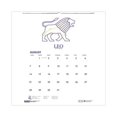 House of Doolittle™ Recycled Academic Zodiac Wall Calendar, 11 x 14, Multicolor Sheets, 12-Month (Aug to July) 2024 to 2025