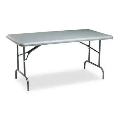 Iceberg IndestrucTable Industrial Folding Table, Rectangular, 60″ x 30″ x 29″, Charcoal