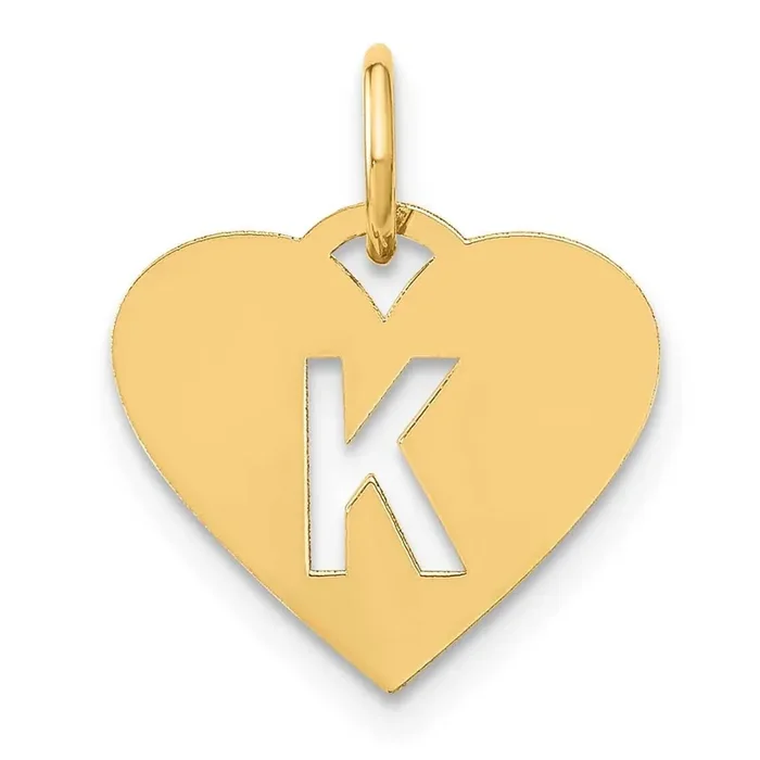 Initial Letter K Initial Charm 14k Gold XNA1338Y/K