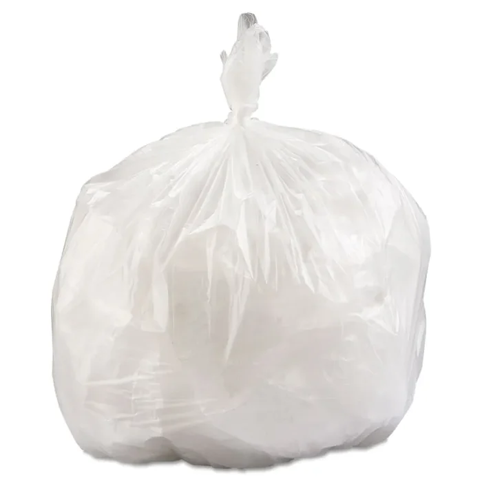 Inteplast Group High-Density Commercial Can Liner Value Pack, 33 gal, 14 mic, 33″ x 39″, Clear, Interleaved Roll, 25 Bags/Roll, 10 Rolls/CT