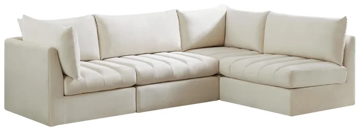 Jacob Cream Velvet Modular Sectional