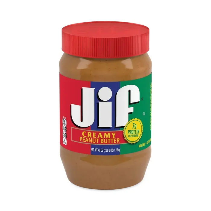 Jif® Creamy Peanut Butter, 40 oz Jar, 2/Pack