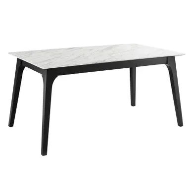 Juxtapose 63″ Rectangular Performance Artificial Marble Dining Table / EEI-5693