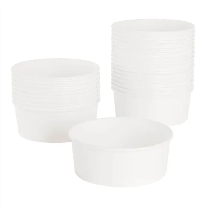 Karat® Food Bucket, 32 oz, 6.5″ Diameter x 2.4″ h, White, Paper, 360/Carton