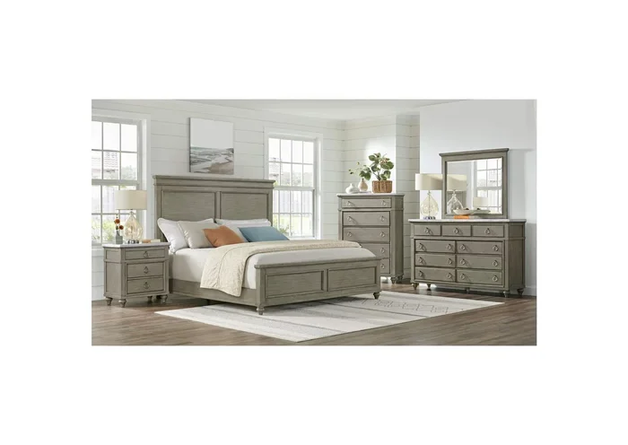 Kendari 5 Piece Queen Bedroom Set In Grey