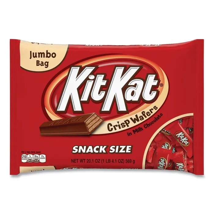 Kit Kat® Snack Size, Crisp Wafers in Milk Chocolate, 20.1 oz Bag