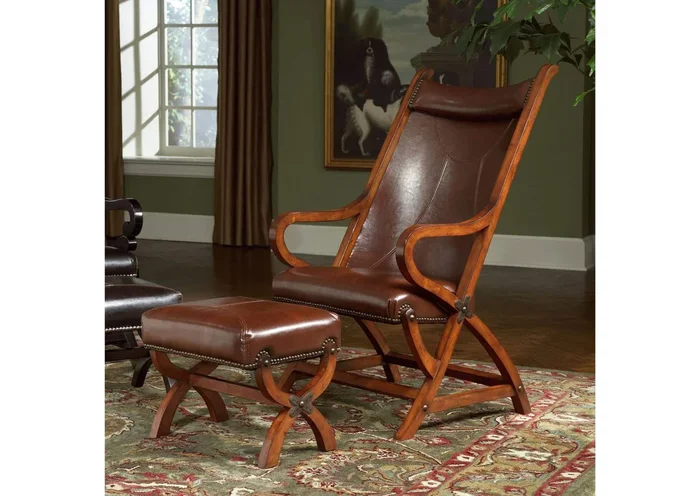 L731A Hunter – Chair Ottoman – Tobacco