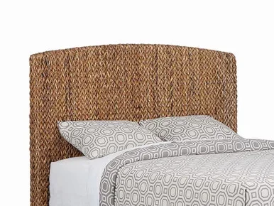 Laughton Woven Banana Leaf Queen Panel Headboard Amber / CS-300501QB1