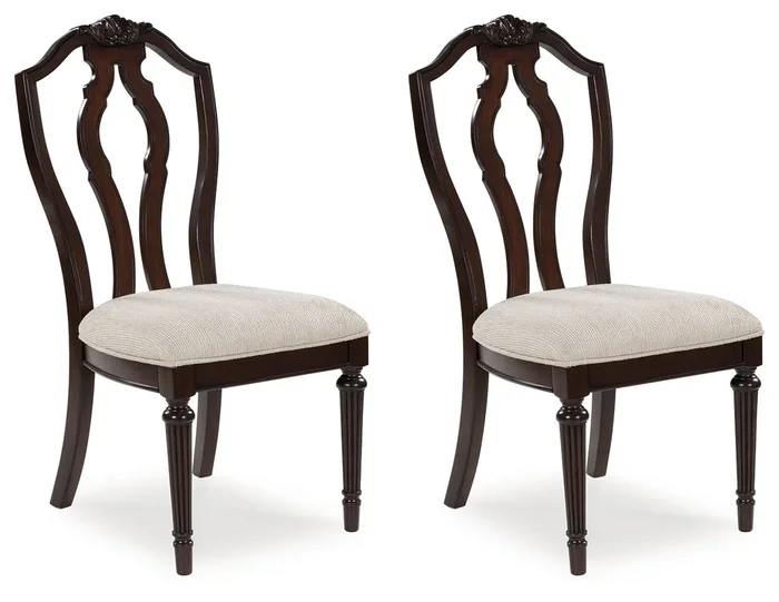 Lavinton – Dining Upholstered Side Chair (Set of 2) – Tan / Brown