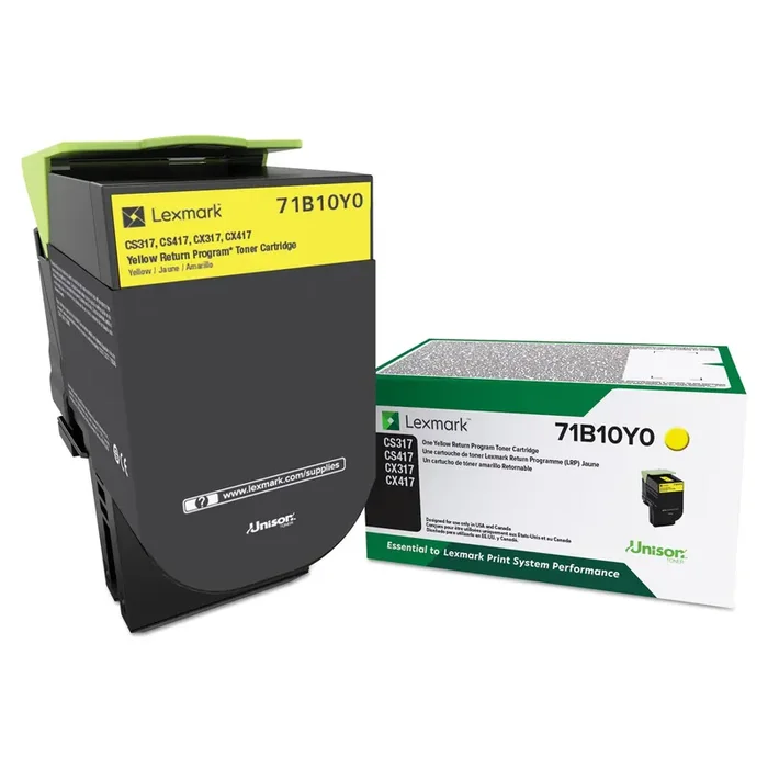 Lexmark™ 71b10y0 Unison Toner, 2,300 Page-Yield, Yellow