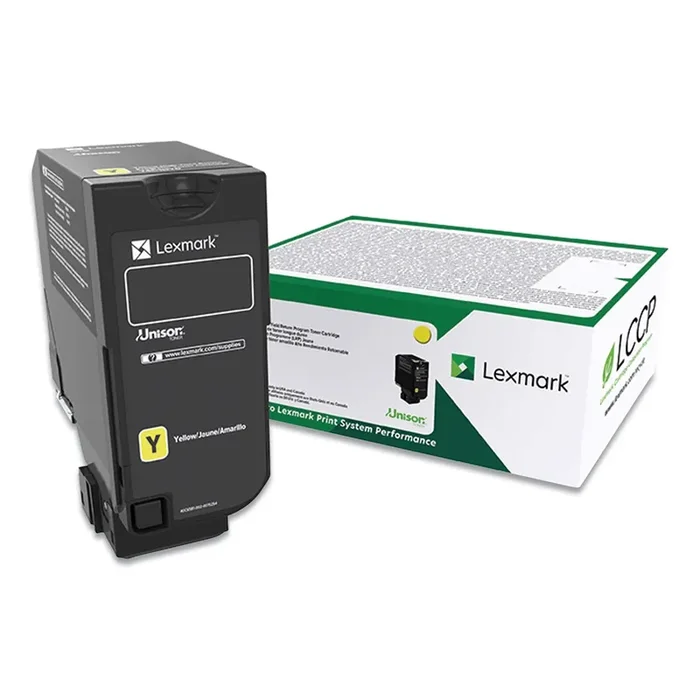 Lexmark™ 74c00yg Return Program Toner, 3,000 Page-Yield, Yellow