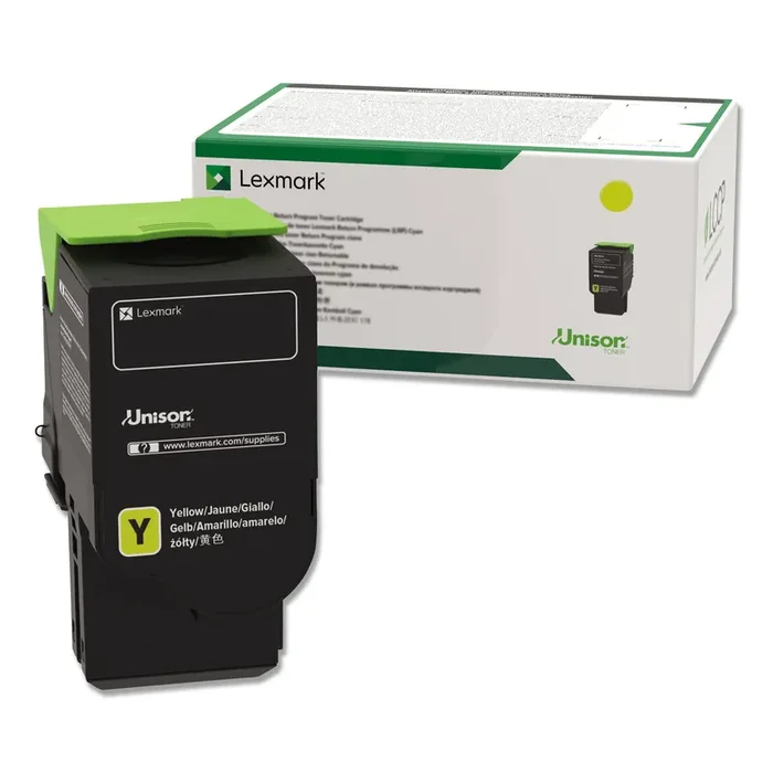 Lexmark™ 78c1uy0 Return Program Toner, 7,000 Page-Yield, Yellow