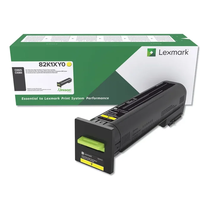 Lexmark™ 82k1xy0 Return Program Unison Extra High-Yield Toner, 22,000 Page-Yield, Yellow