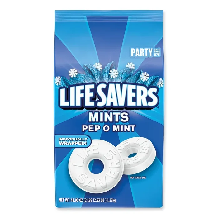 LifeSavers® Hard Candy Mints, Pep-O-Mint, 44.93 oz Bag