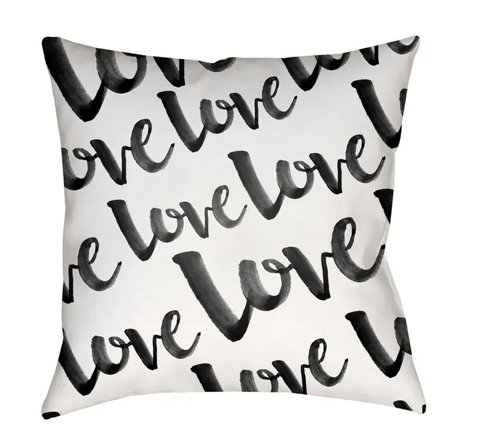 Livabliss – Love 18″Lx18″W Accent Pillow – HEART004-1818