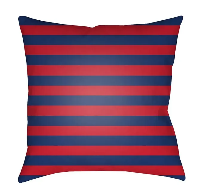 Livabliss – Prepster Stripe 18″Lx18″W Accent Pillow – LIL059-1818