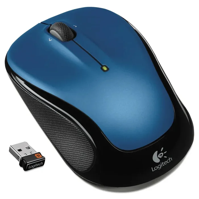 Logitech® M325 Wireless Mouse, 2.4 Ghz Frequency/30 Ft Wireless Range, Left/right Hand Use, Blue