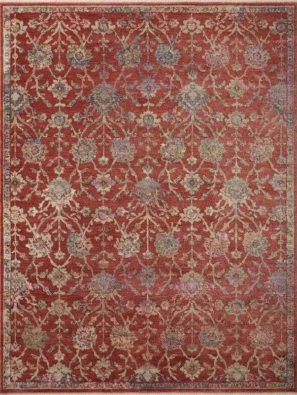 Loloi – Giada Red / Multi 2-7in x 4 Accent Rug – GIADGIA-05REML2740