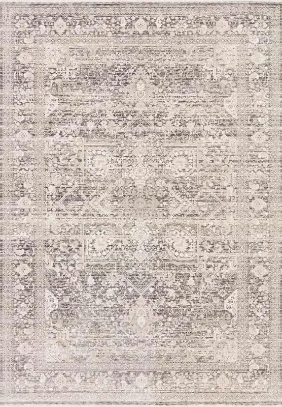 Loloi – Homage Ivory / Grey 6-3in x 8-10in Area Rug – HOMAHOM-04IVGY638A