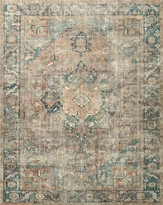 Loloi – Margot Terracotta / Lagoon 8-6in x 11-6in Area Rug – MARGMAT-02TCLJ86B6
