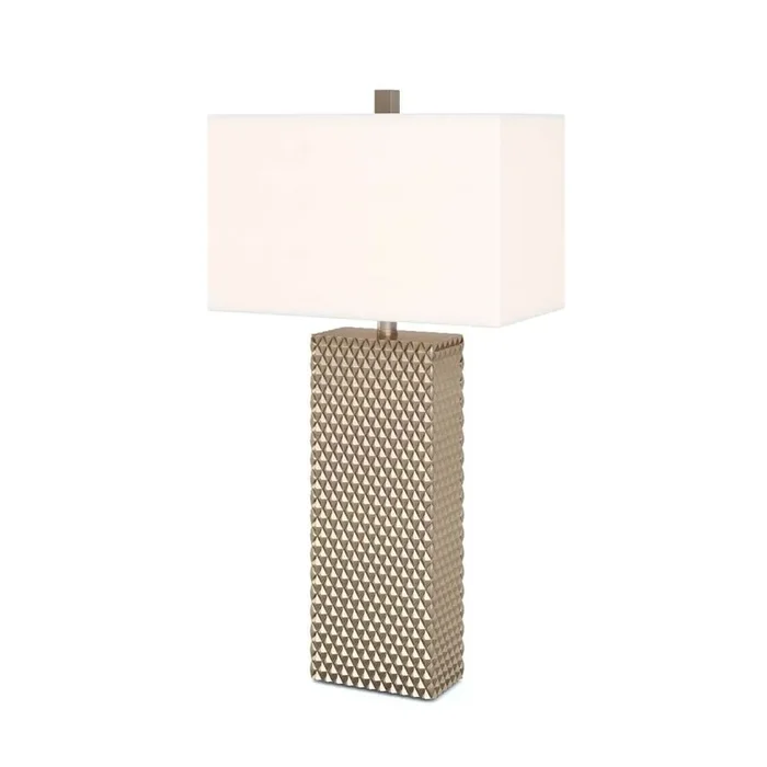 Lux Lighting – Elanor 29in Diamond Gold Polyresin Table Lamp, (Set of 2) – LUX-2047-GOLD