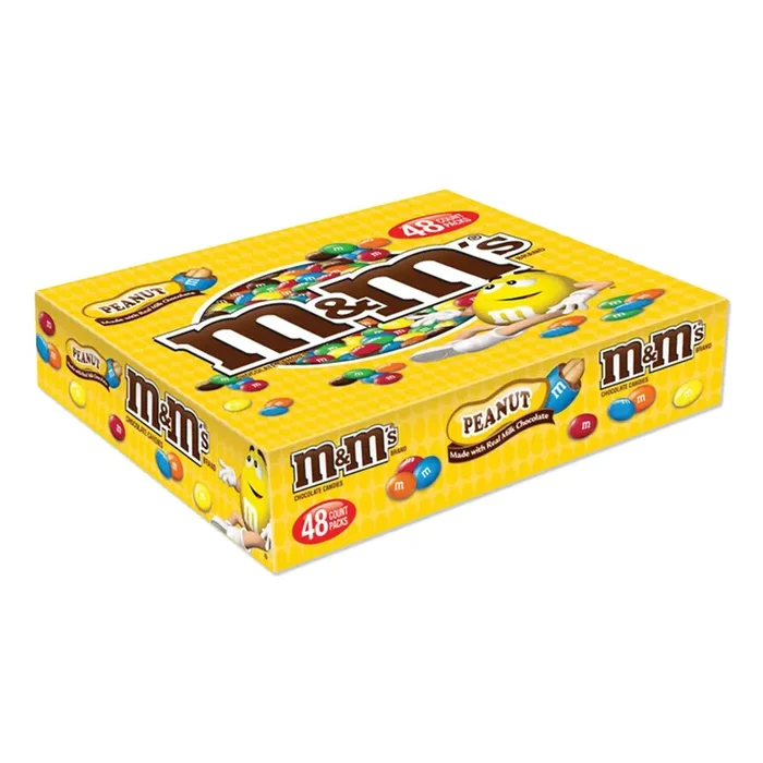 M & M‘s® Chocolate Candies, Peanut, Individually Wrapped, 1.74 Oz, 48/box
