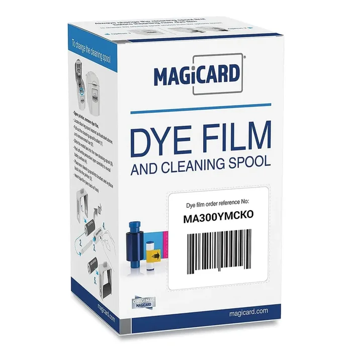 Magicard® MA300YMCKO Printer Ribbon, Black/Cyan/Magenta/Yellow