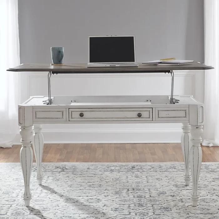 Magnolia Manor – Lift Top Writing Desk – White