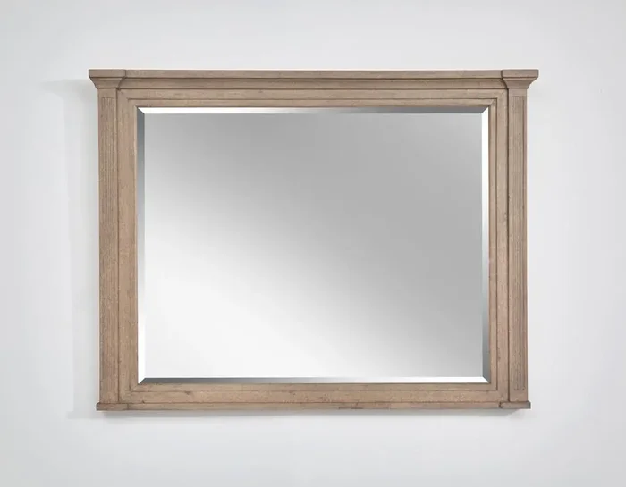 Magnussen – Brown and Dinara Oat Fabric – Landscape Mirror – B7006-40_CLOSEOUT