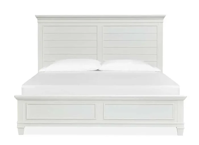 Magnussen – Charleston Complete King Panel Bed – White – B5611-64WH