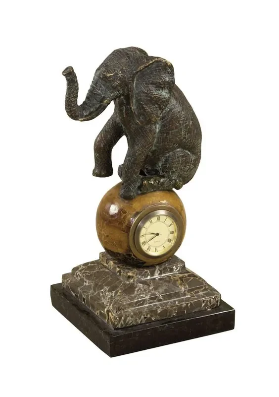 Maitland Smith – Agile Elephant Clock – 8139-13