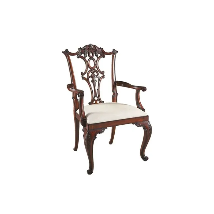 Maitland Smith – Cabriole Arm Chair – 8104-41