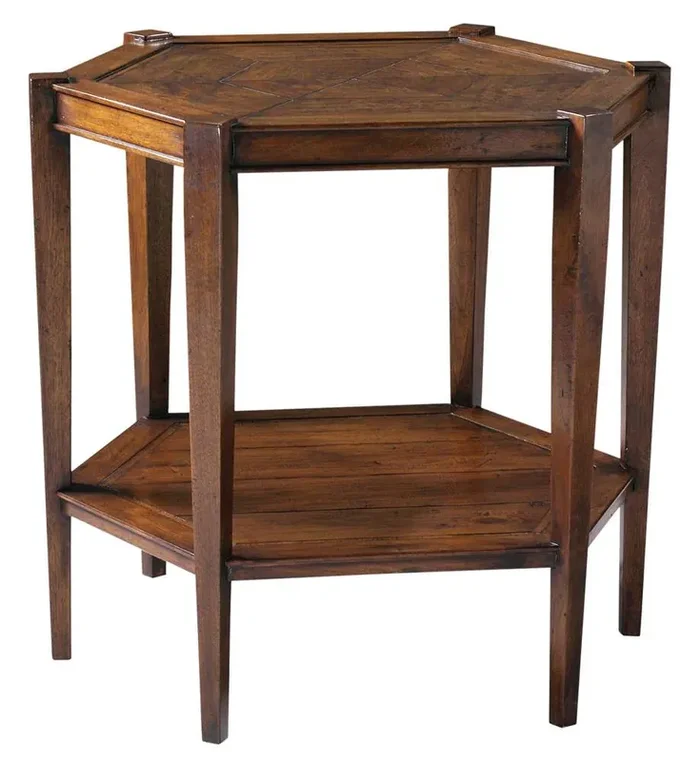 Maitland Smith – Dudley Hexagonal Lamp Table – HM1041