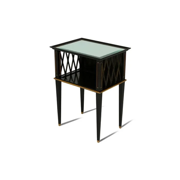 Maitland Smith – Noir Accent Table – 89-0404