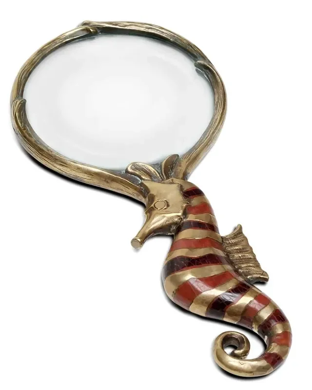 Maitland Smith – Seahorse Magnifying Glass – 89-1601