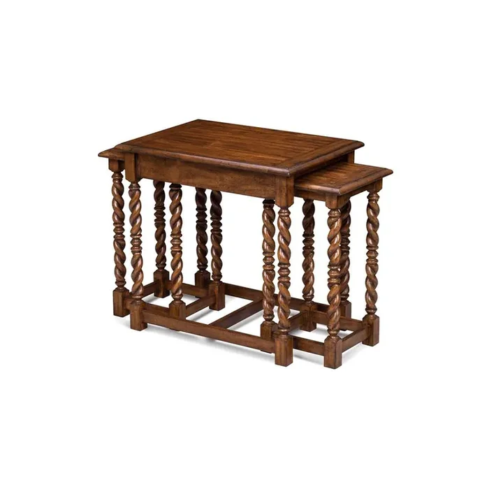 Maitland Smith – Serpentine Nesting Tables – 89-0409
