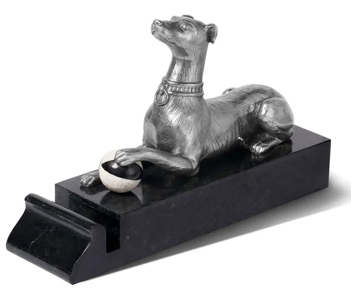 Maitland Smith – Stately Greyhound Card Holder – 89-1606
