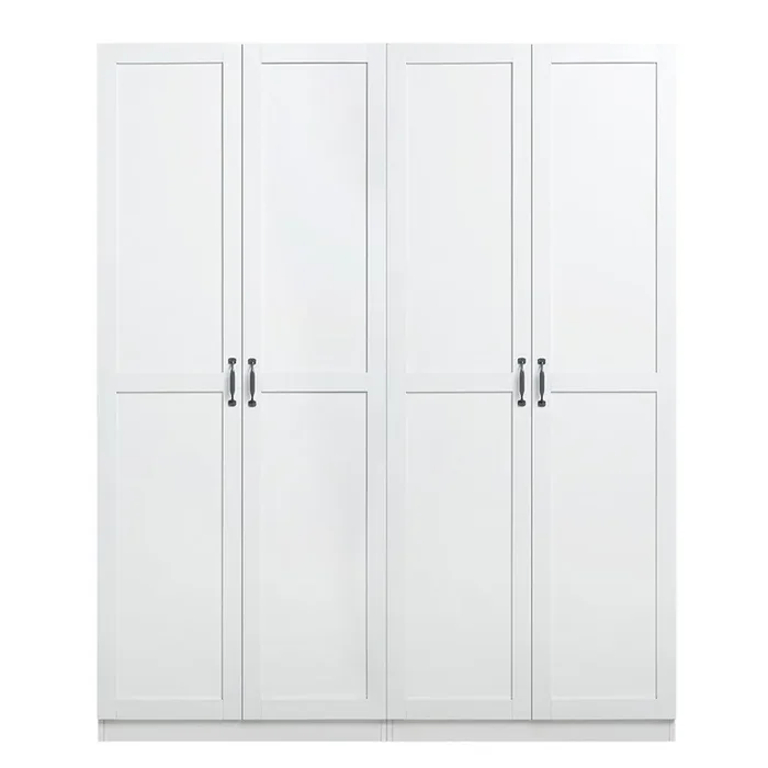 Manhattan Comfort – 2-Piece Hopkins Storage Closet with 11 Fixed & Adjustable Shelves in White – 2-23GLF-WH