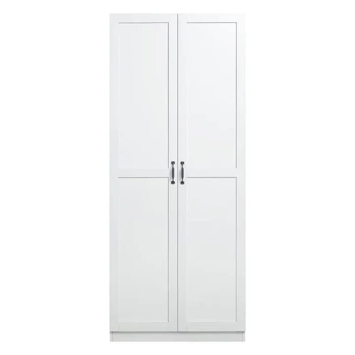 Manhattan Comfort – Hopkins Storage Closet with 7 Adjustable Shelves in White – 2GLF-WH