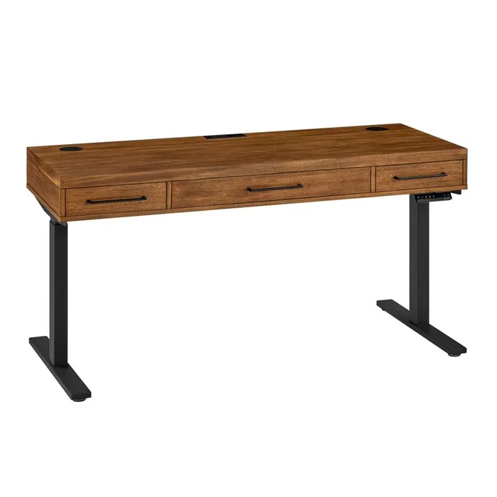 Martin Furniture – Avery Modern Electric Sit/Stand Desk In Brown – IMAV384T-KIT