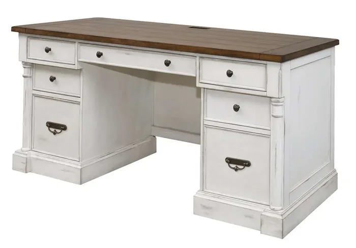 Martin Furniture – Durham Rustic Wood Credenza, White – IMDU689