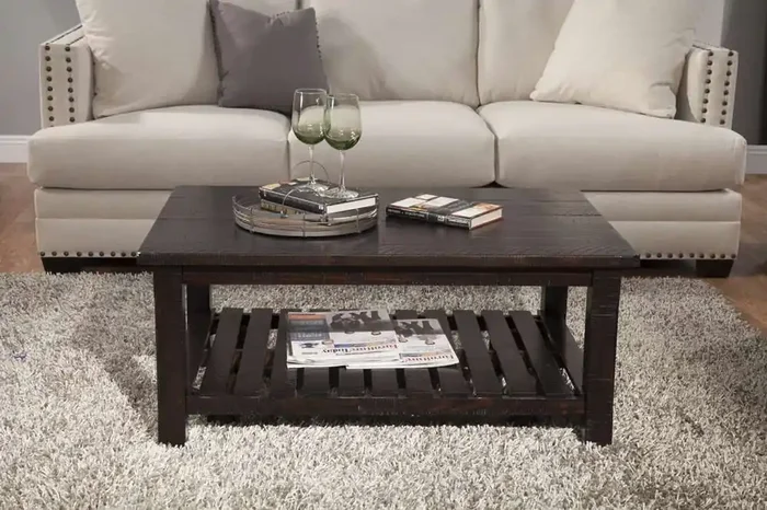 Martin Svensson Home – Barn Door Coffee Table, Espresso – 890228