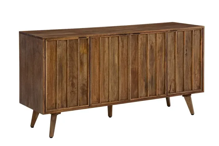 Martin Svensson Home – Mid-Century Modern Solid Wood Warm Cinnamon Server with Storage – 5713036