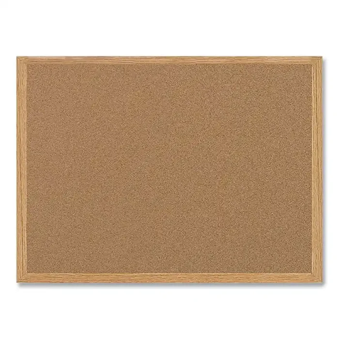 MasterVision® Earth Cork Board, 48″ x 36″, Tan Surface, Oak Finished Wood Frame