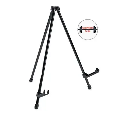 MasterVision® Instant Table-Top Easel, 14.25″ High, Black